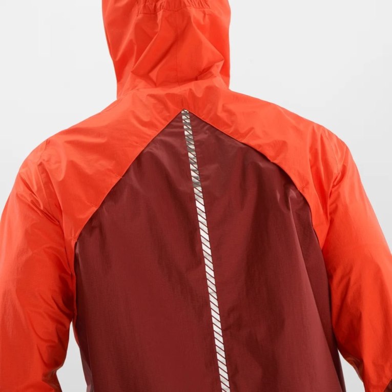 Red Salomon Bonatti Waterproof Men's Shell Jackets | PH 95318E